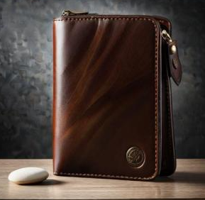 Vintage leather briefcase or man bag