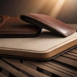 Artisan crafting a handmade leather wallet