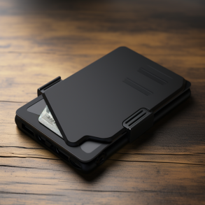 Basic Black Mini Leather Wallet