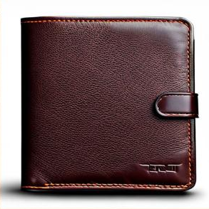 Classy textured brown leather wallet