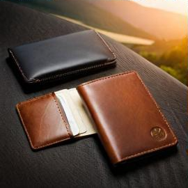 Slim Black Minimalist Wallet