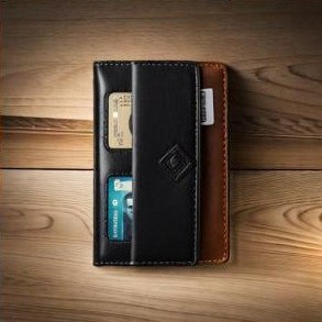 Classic brown soft leather wallet