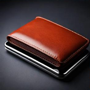 A classic brown leather wallet
